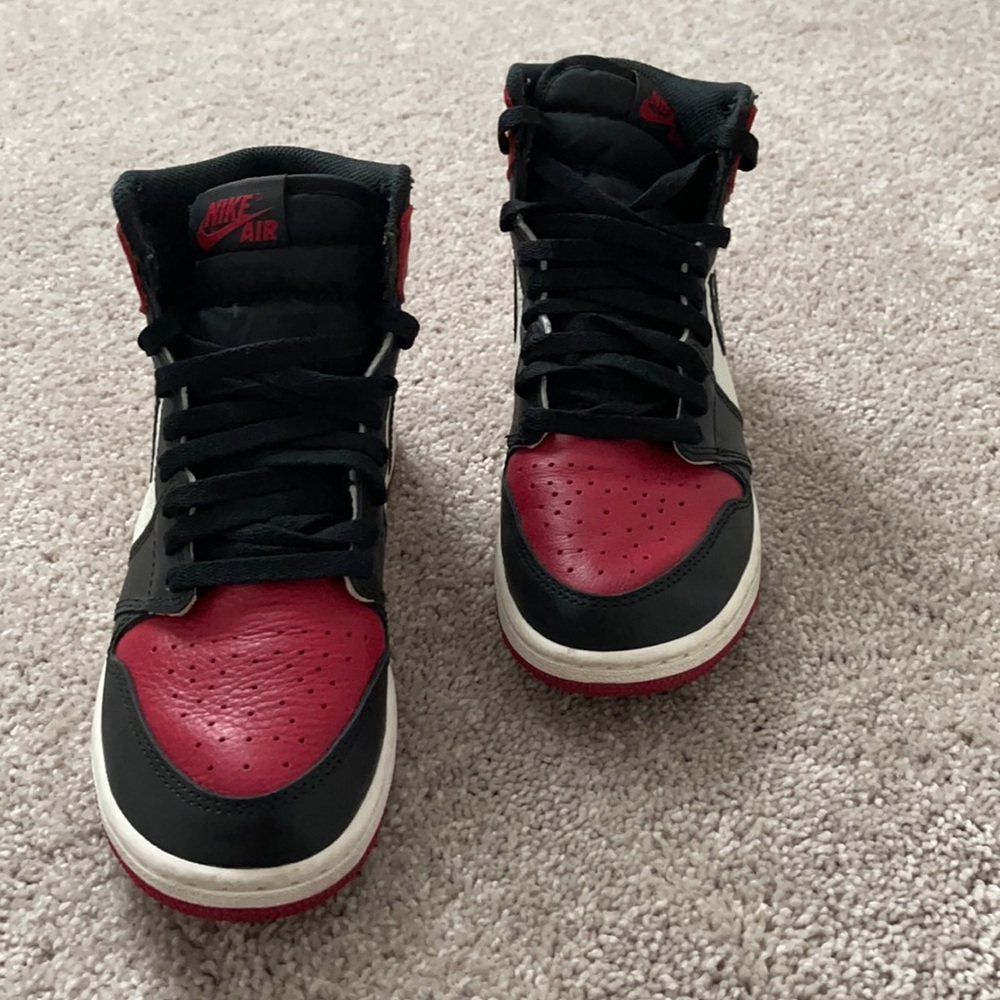 Jordan High Bred Toe 1’s Youth size 6